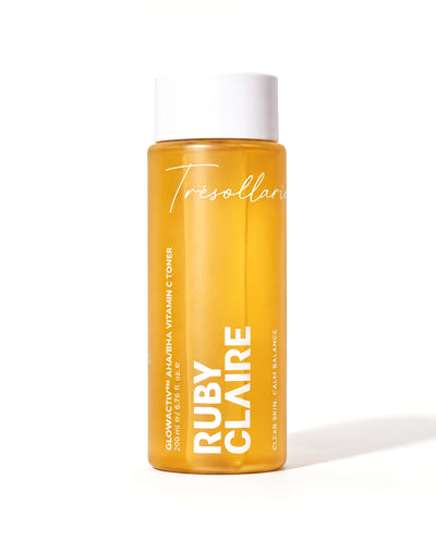 Ruby Claire GlowActiv AHA BHA Vitamin C Toner 200 ml amber bottle