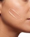 Close-up of hydrated comfortable skin