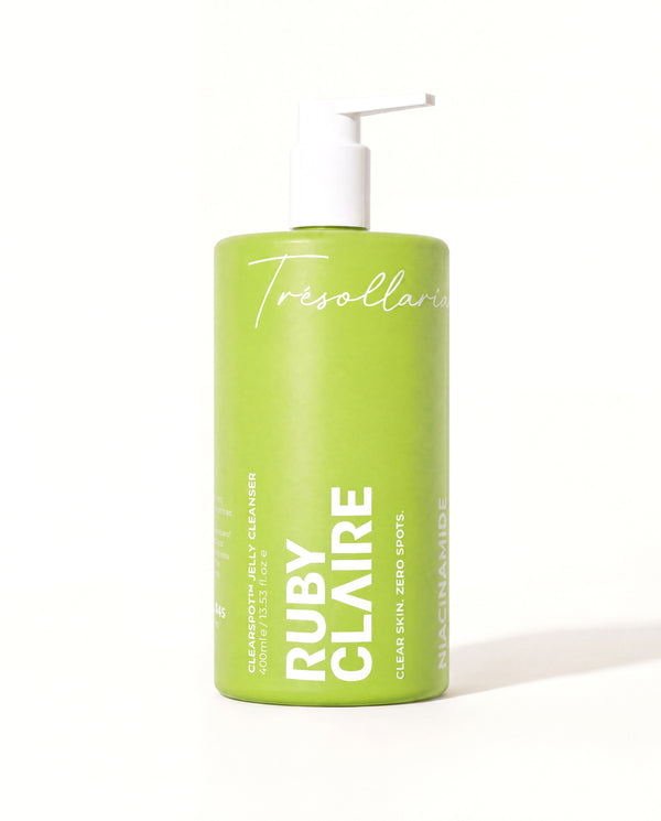Ruby Claire ClearSpot Jelly Cleanser 400 ml lime green pump bottle