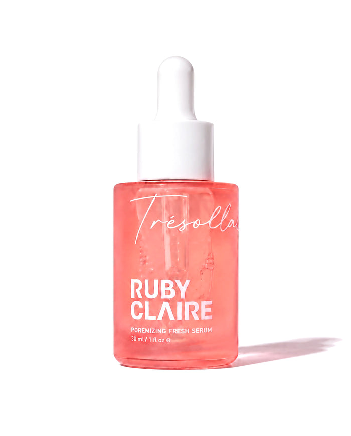 Ruby Claire PoreMizing Fresh Serum 30 ml coral glass dropper bottle